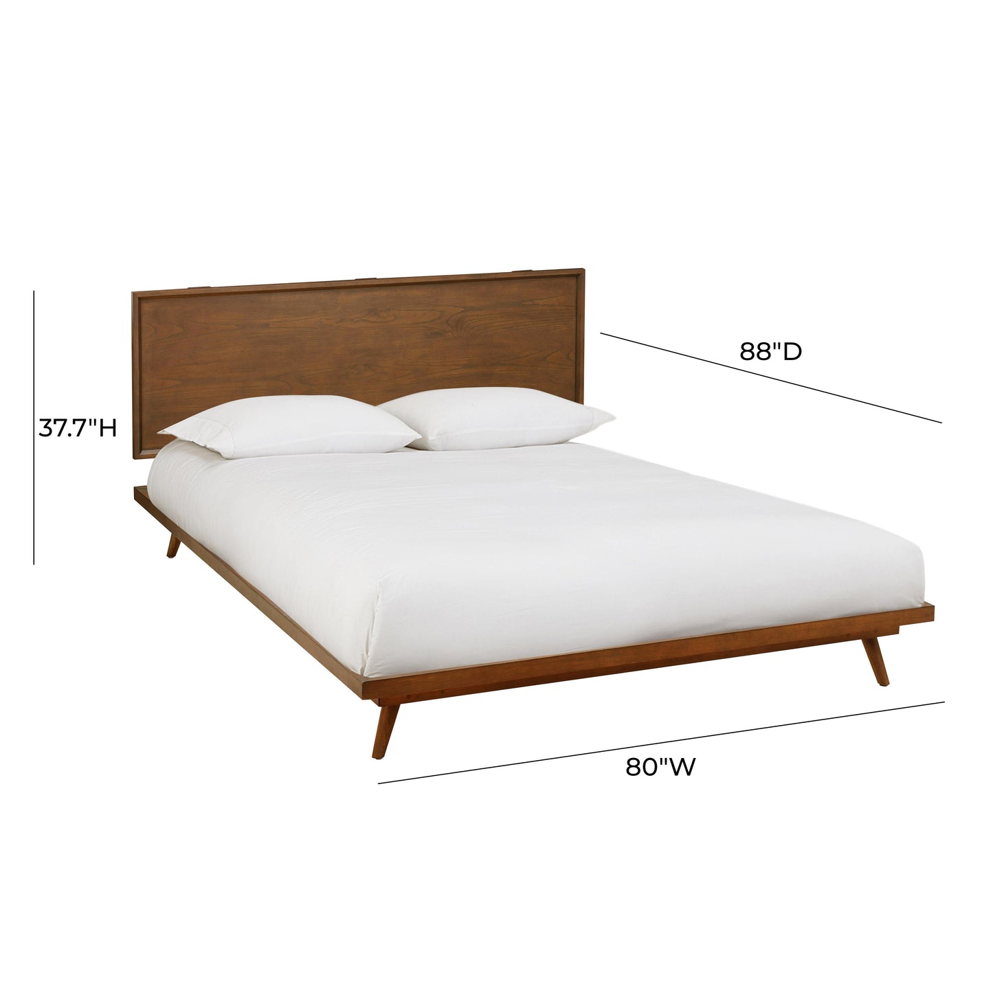 Emery Pecan King Bed by TOV