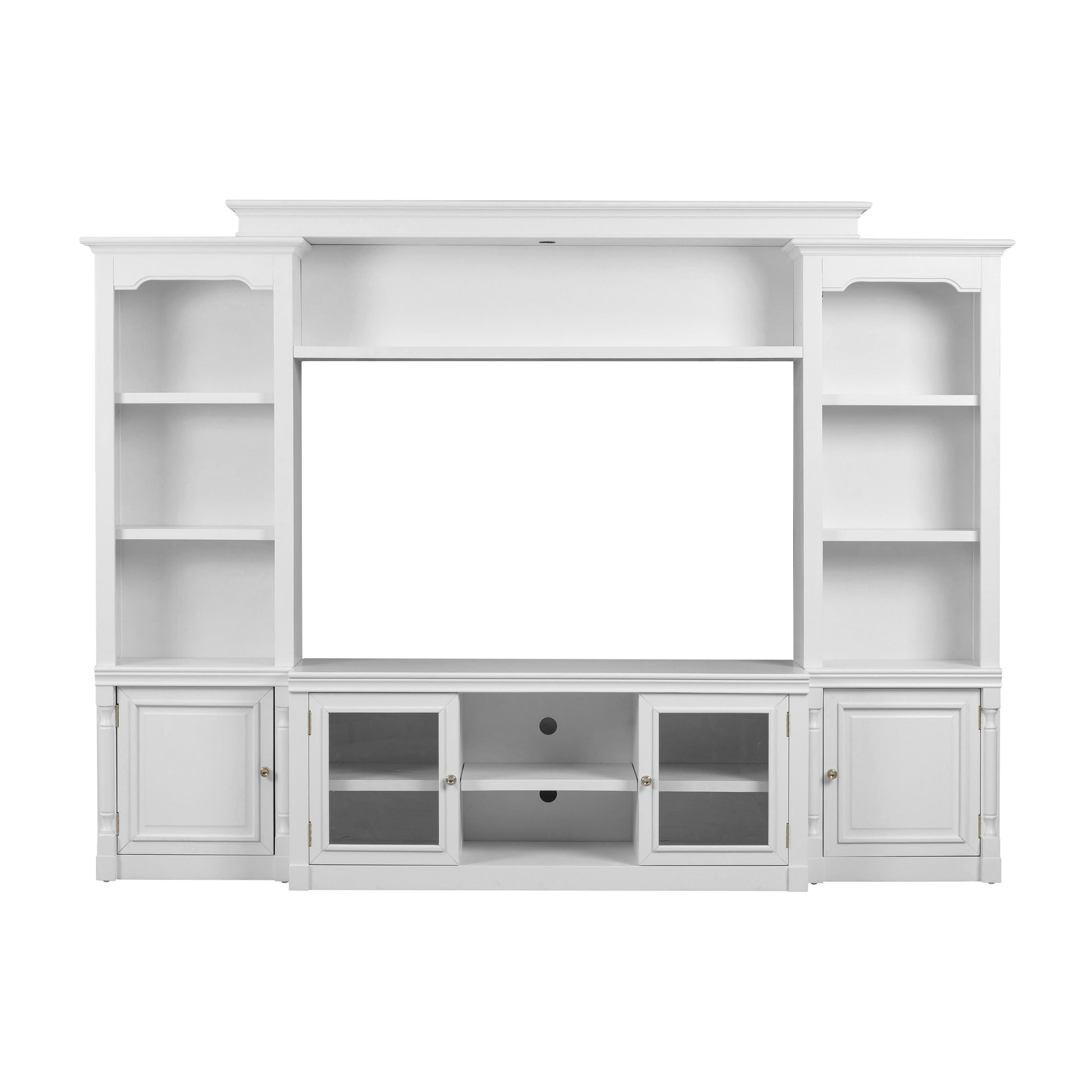 Virginia White Entertainment Center For Tvs Up To 65 by TOV