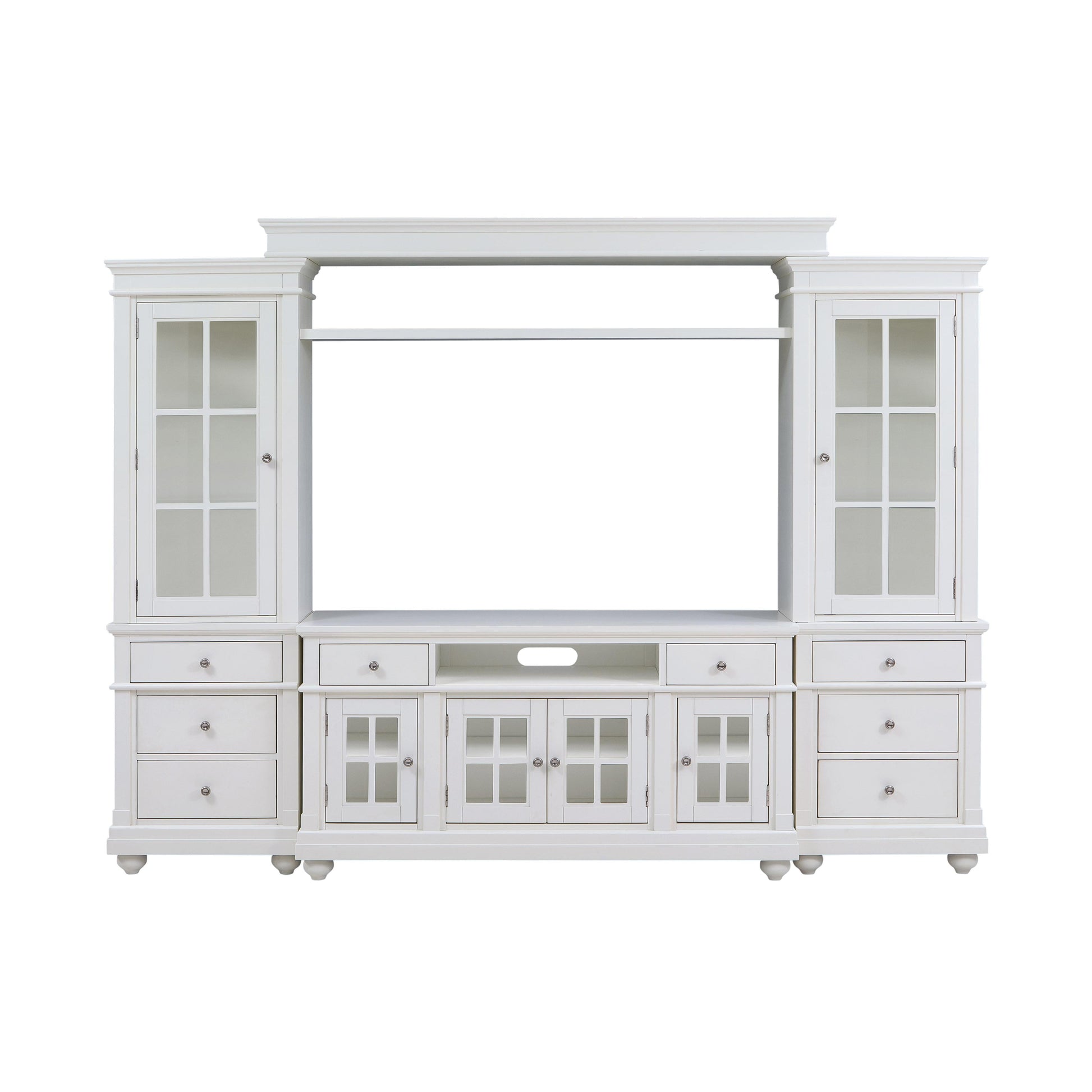 Hampton White Entertainment Center For Tvs Up To 65 by TOV