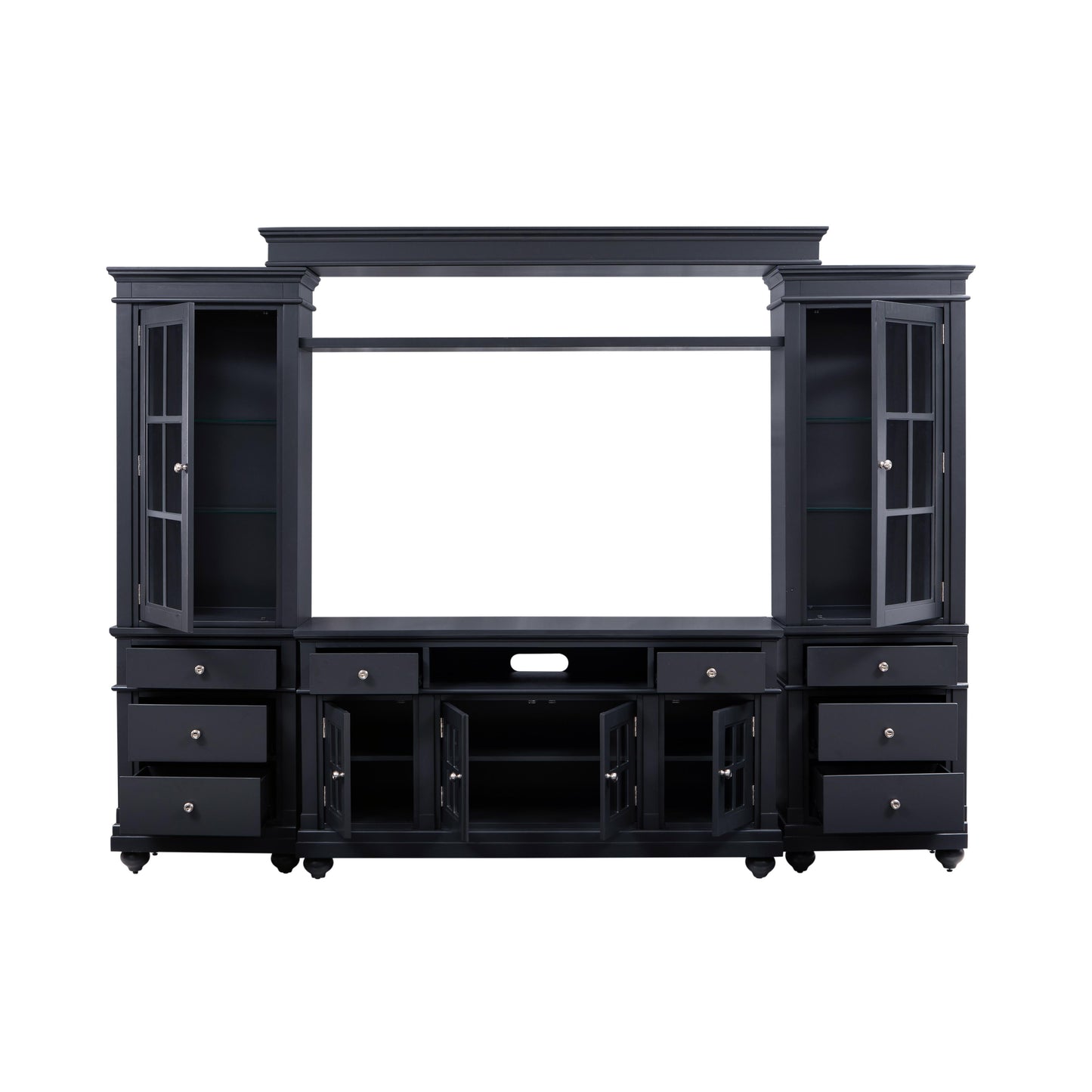 Hampton Charcoal Entertainment Center For Tvs Up To 65 by TOV