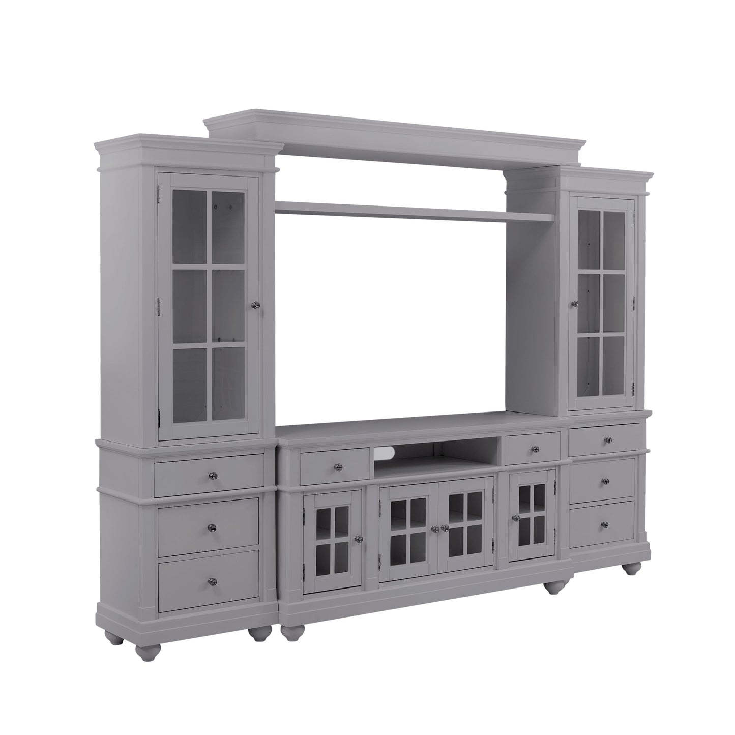 Hampton Gray Entertainment Center For Tvs Up To 65 by TOV