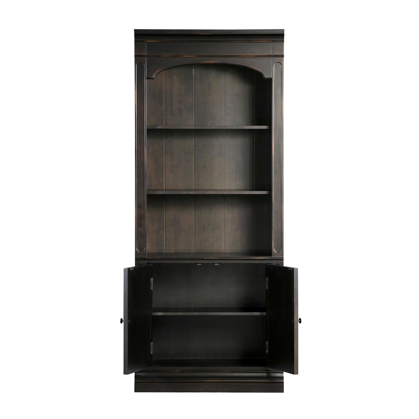 Roanoke Black Bookcase by TOV