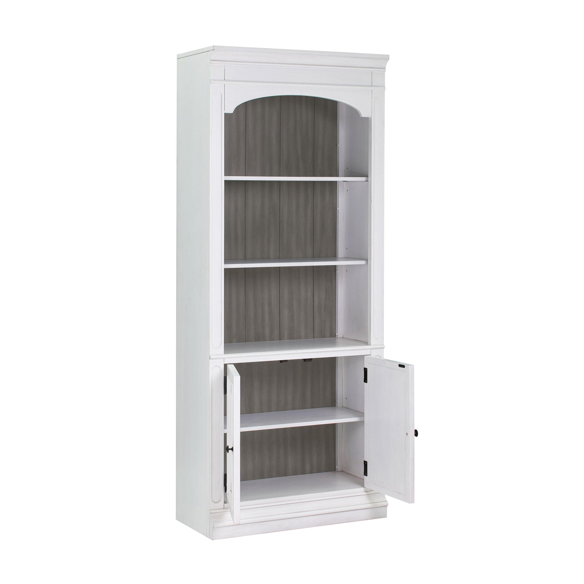 Roanoke White Bookcase by TOV