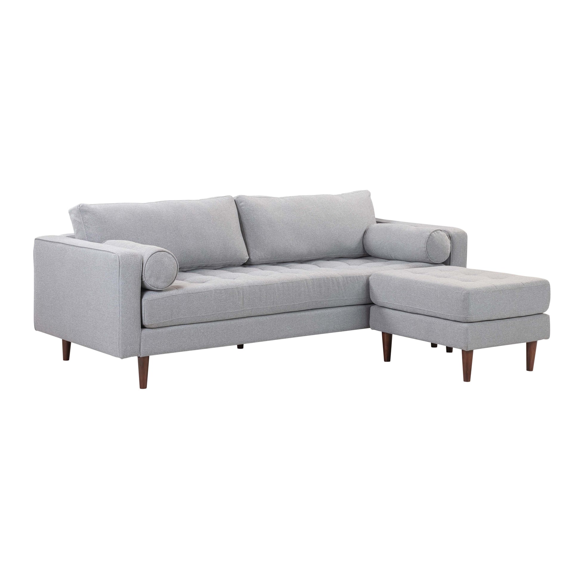 Cave Gray Tweed Sectional by TOV