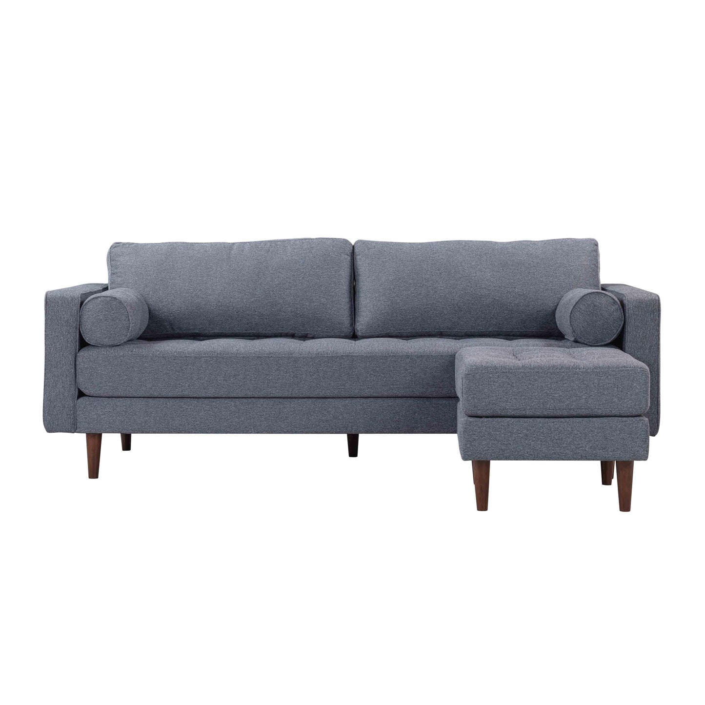 Cave Navy Tweed Sectional by TOV