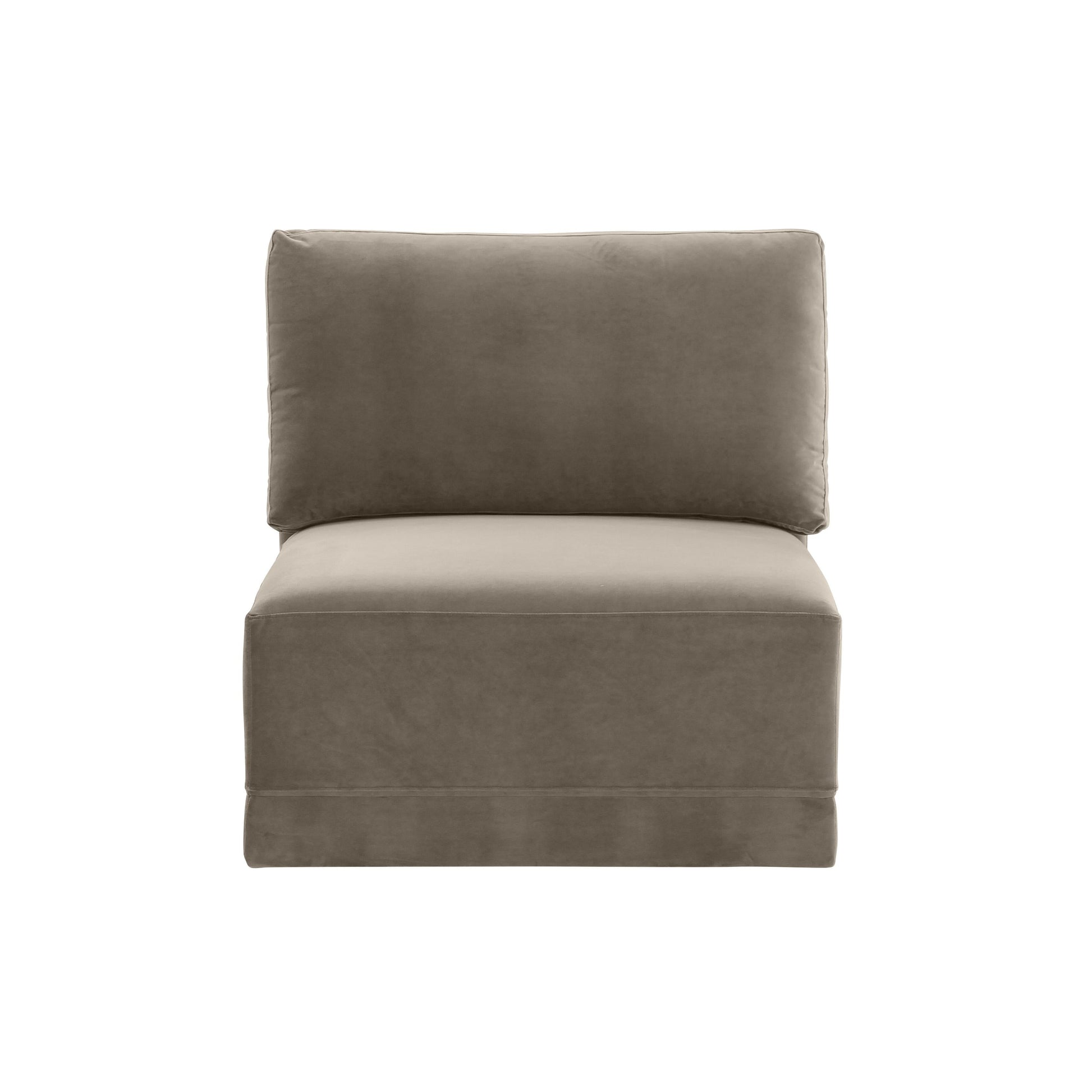 Willow Taupe Armless Chair by TOV