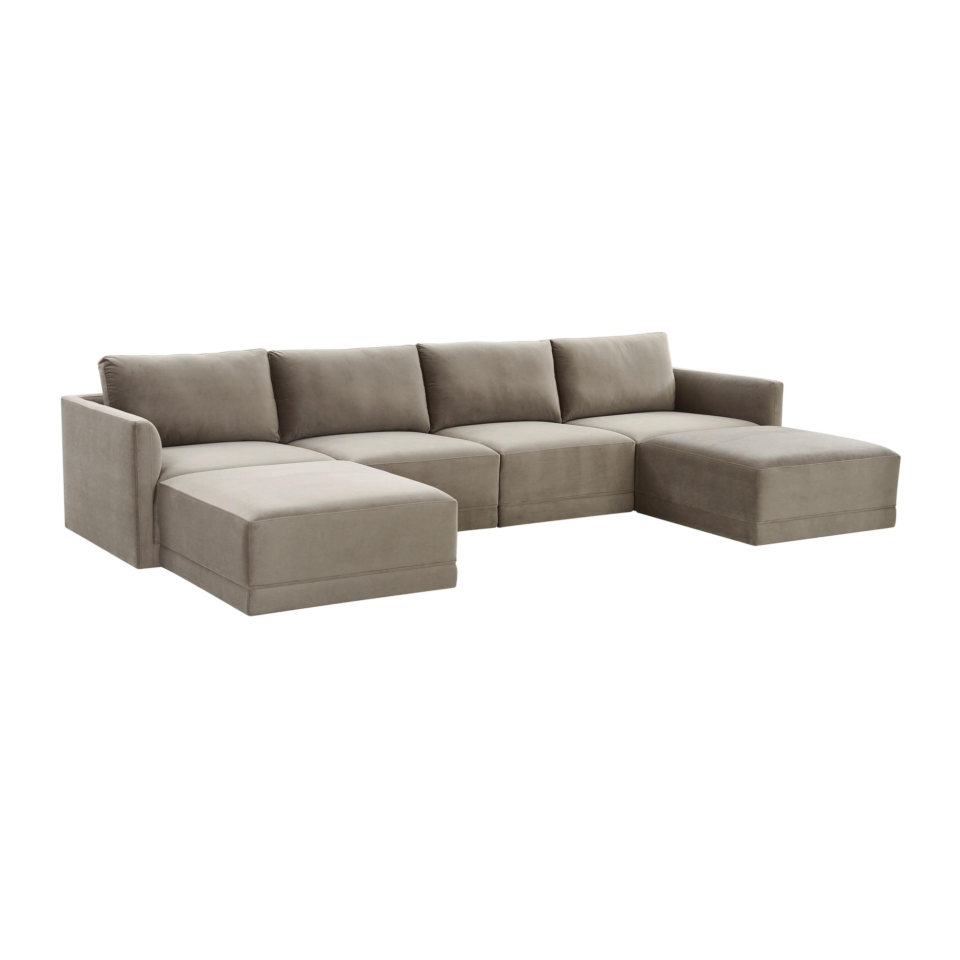 Willow Taupe Modular U Sectional by TOV