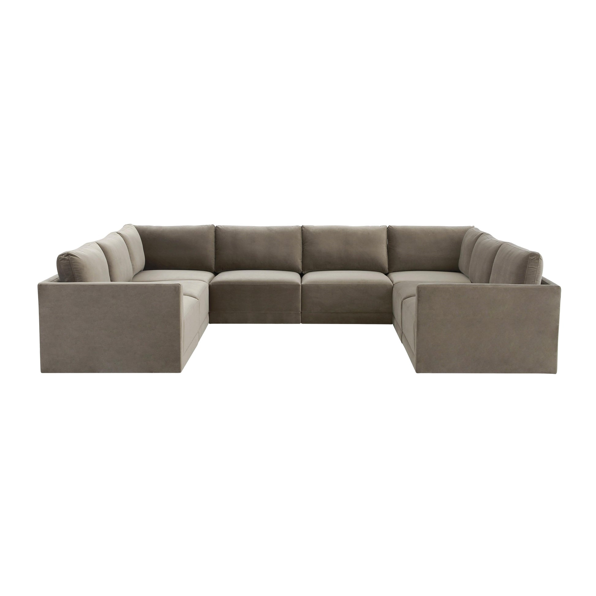 Willow Taupe Modular Large U Sectional by TOV