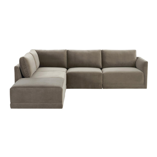 Willow Taupe Modular Laf Sectional by TOV