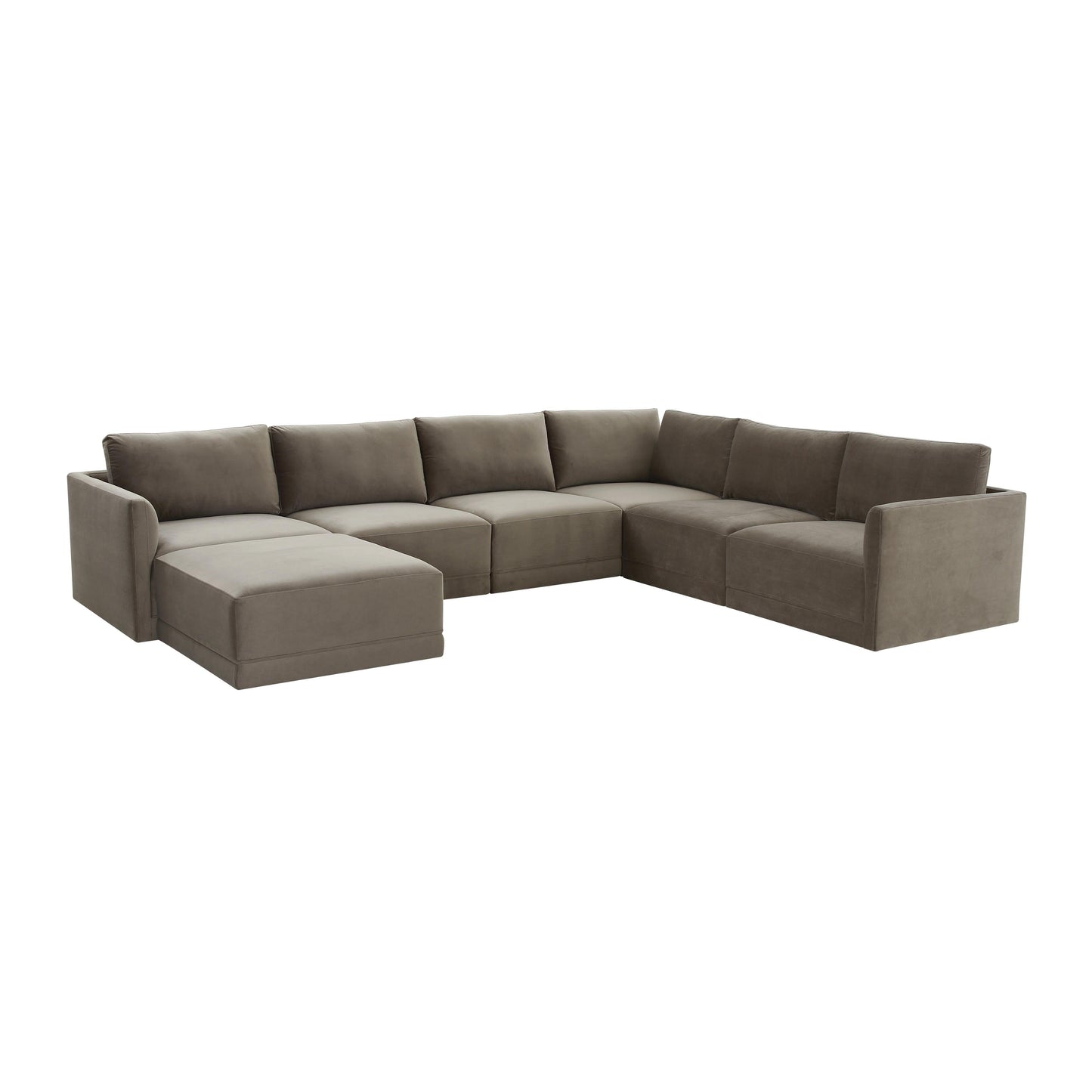 Willow Taupe Modular Large Chaise Sectional by TOV