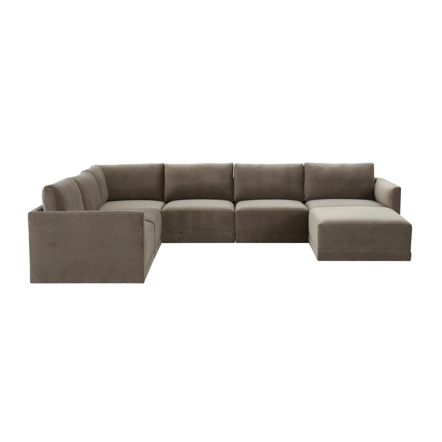 Willow Taupe Modular Large Chaise Sectional by TOV