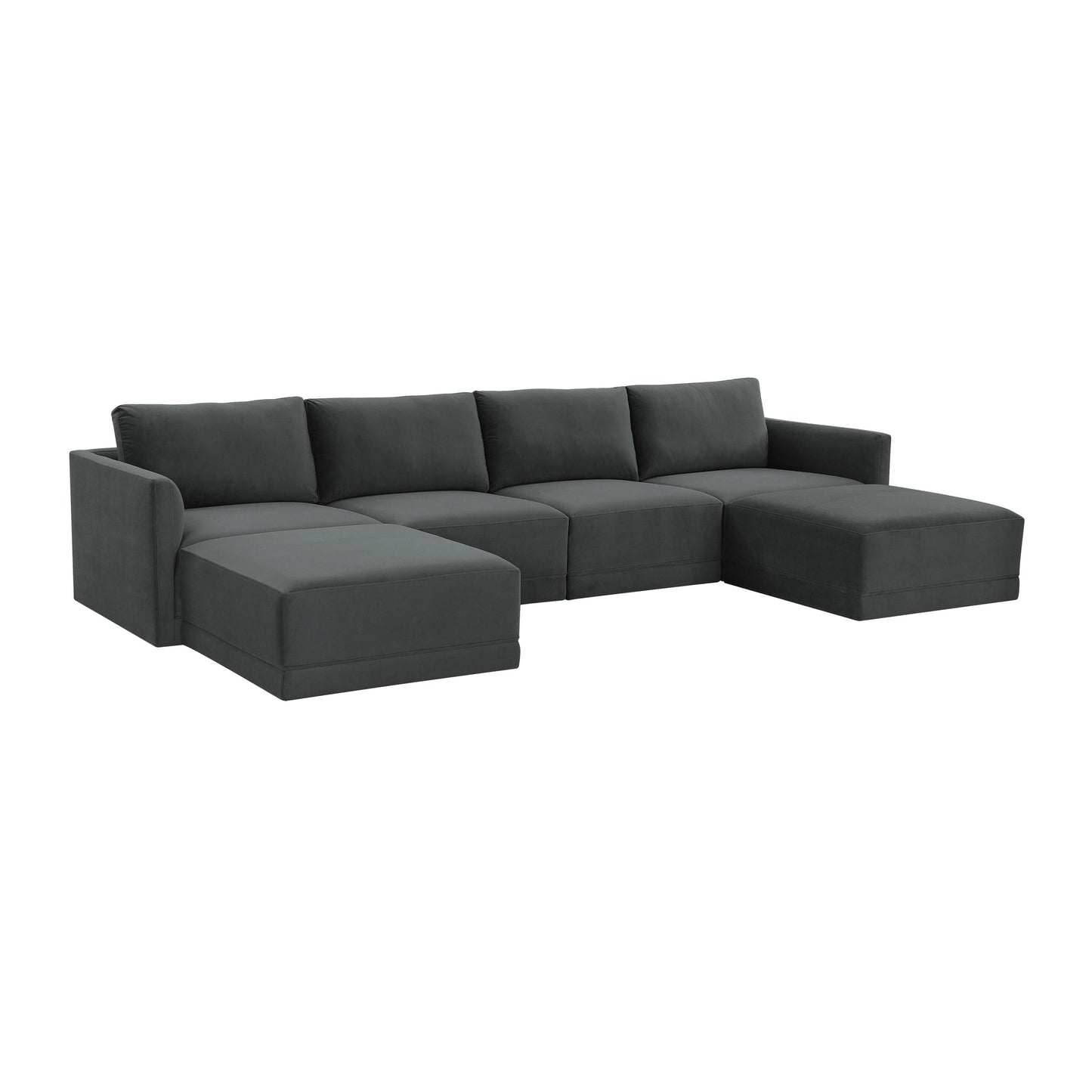 Willow Charcoal Modular U Sectional by TOV