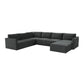 Willow Charcoal Modular Large Chaise Sectional by TOV