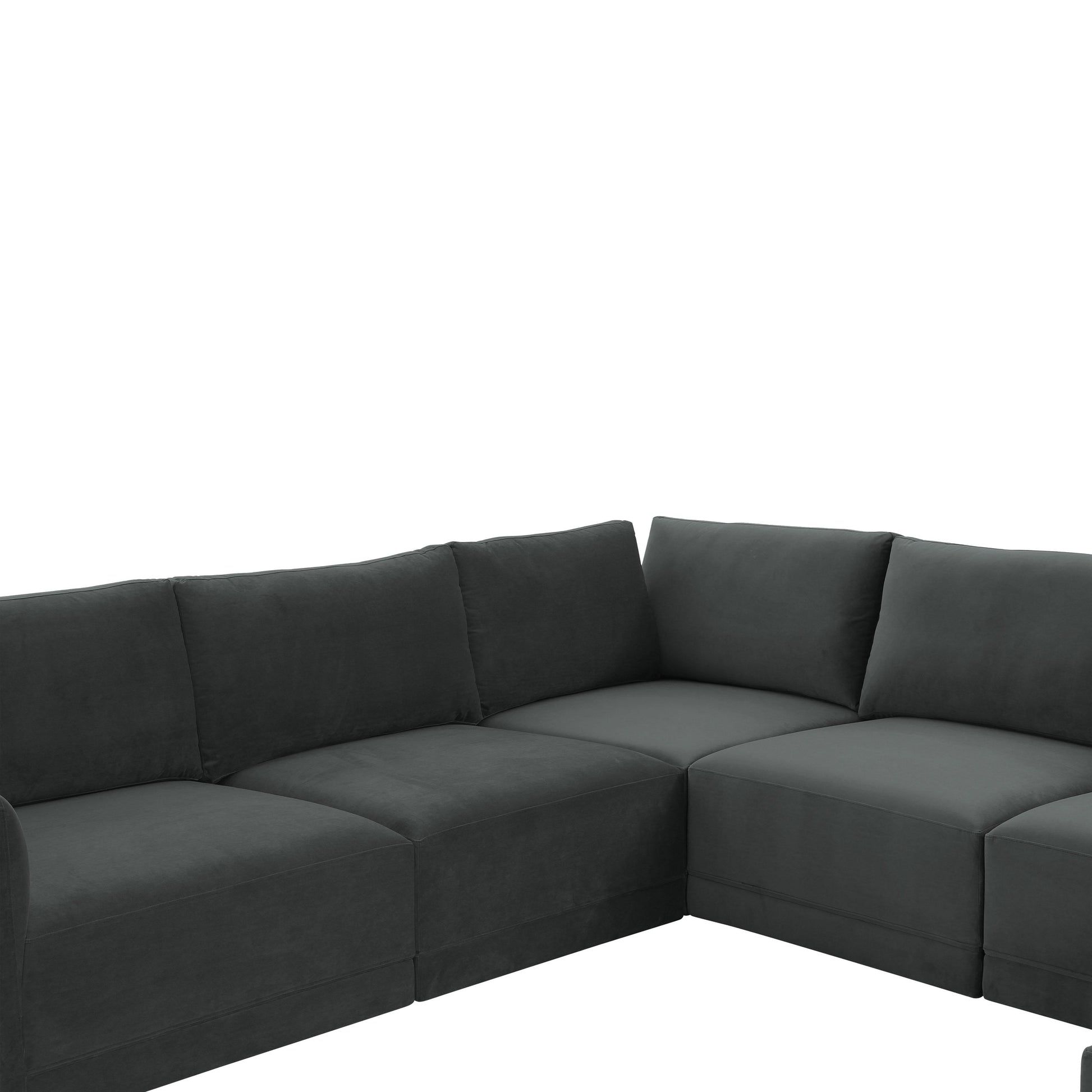 Willow Charcoal Modular Large Chaise Sectional by TOV