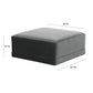Willow Charcoal Ottoman by TOV