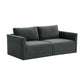 Willow Charcoal Modular Loveseat by TOV