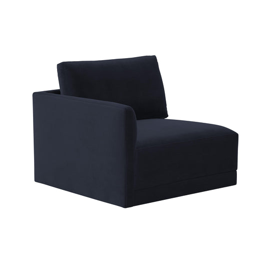 Willow Navy Laf Corner Chair by TOV