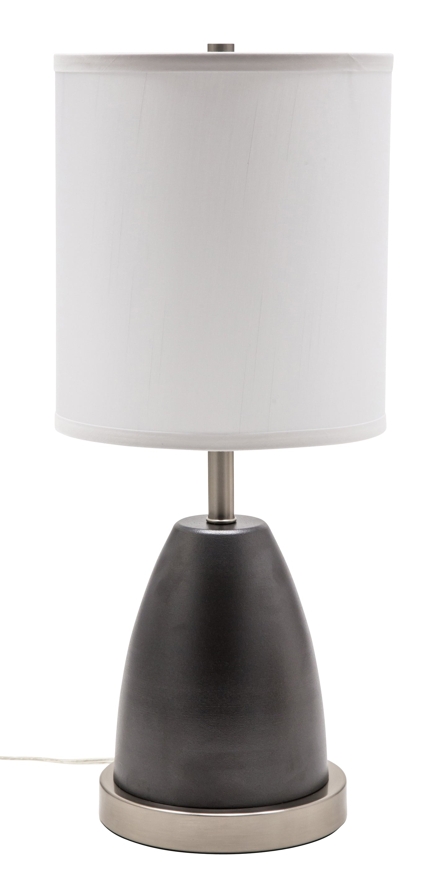 House of Troy Rupert Table Lamp Granite Satin Nickel Accents USB Port RU751-GT
