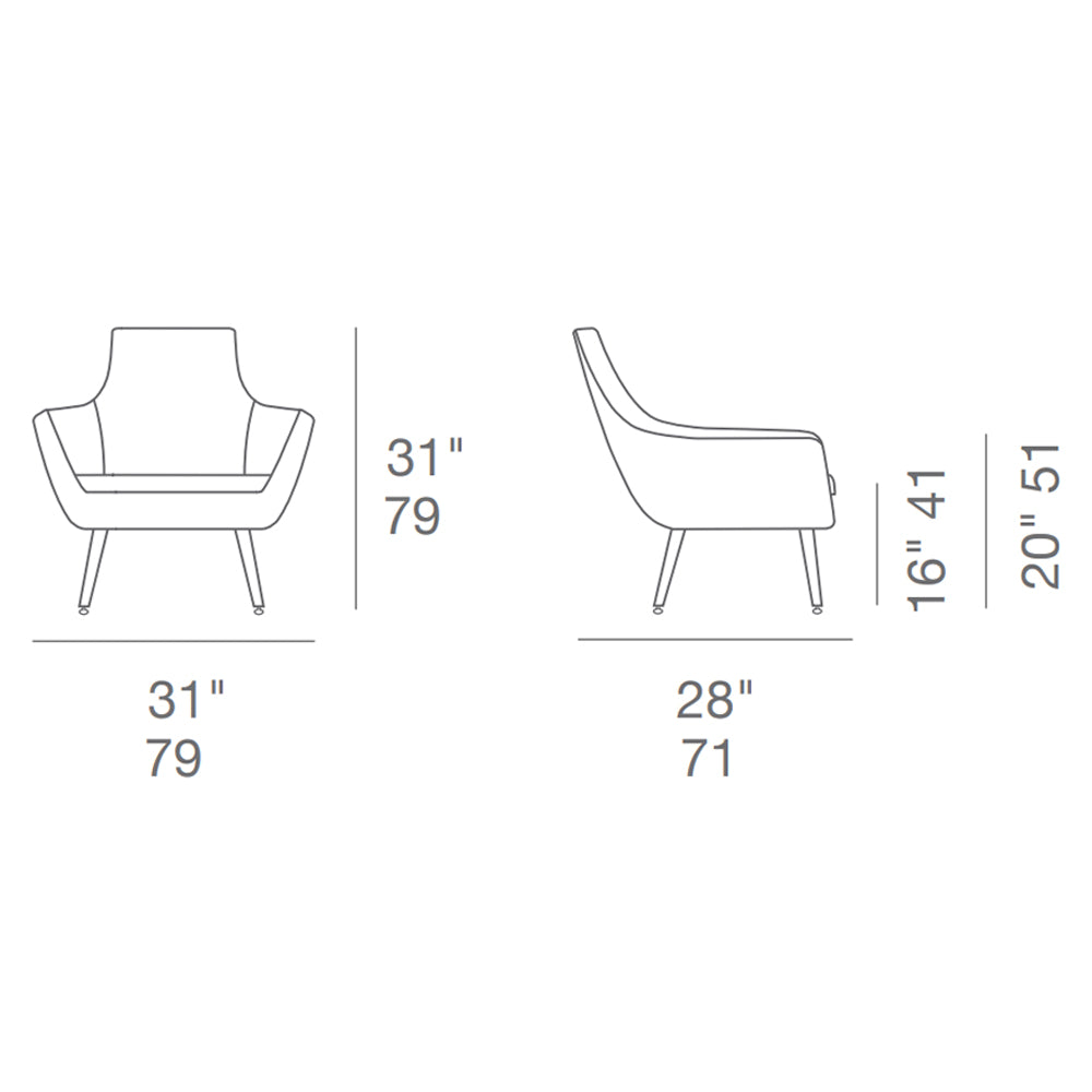 sohoConcept Rebecca Metal Arm Chair Fabric