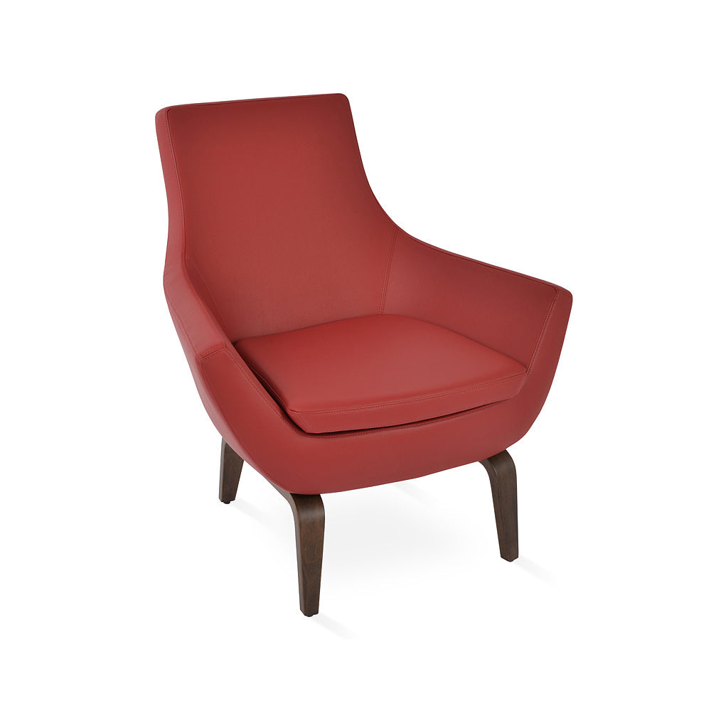 sohoConcept Rebecca Plywood Arm Chair Leather