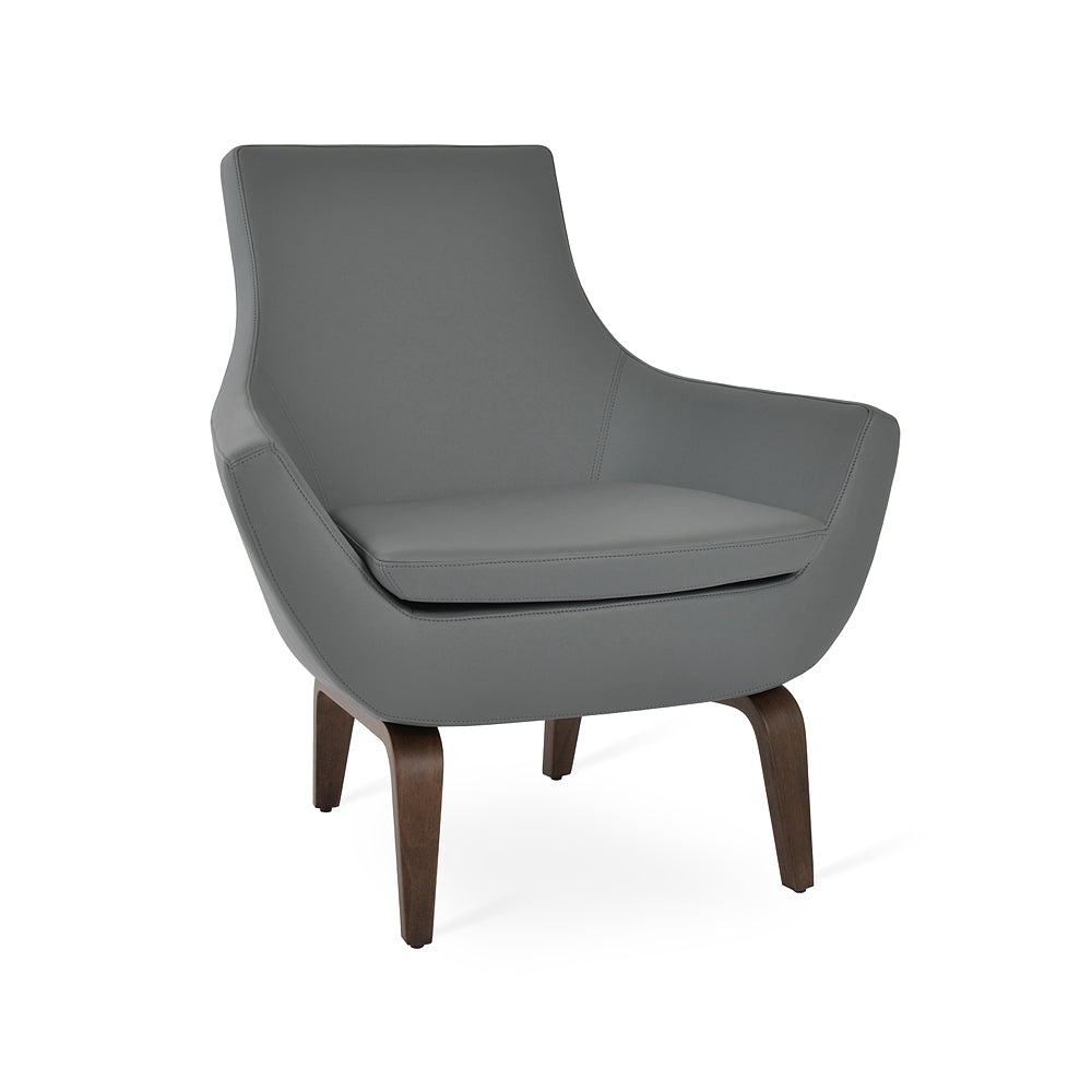 sohoConcept Rebecca Plywood Arm Chair Leather