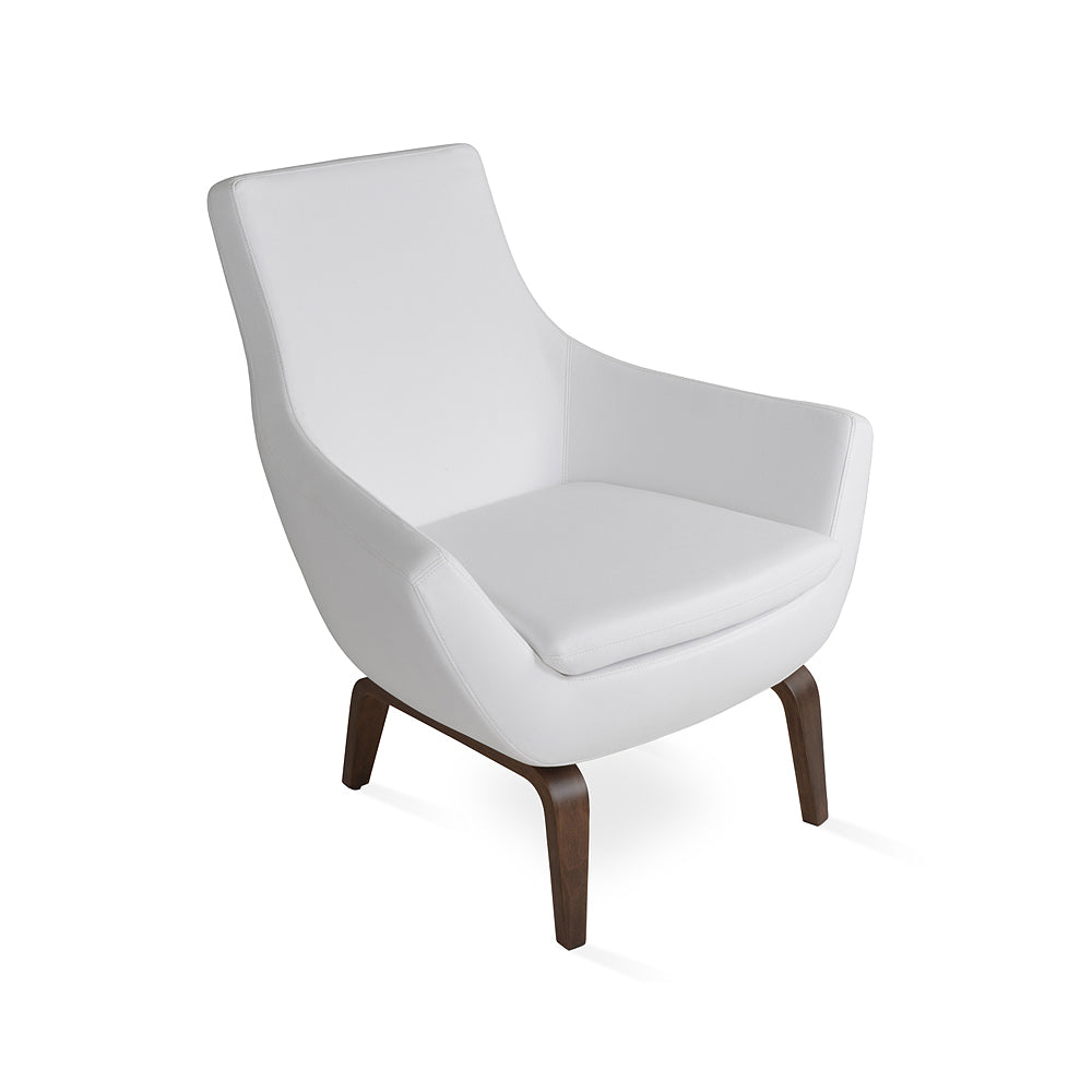 sohoConcept Rebecca Plywood Arm Chair Leather