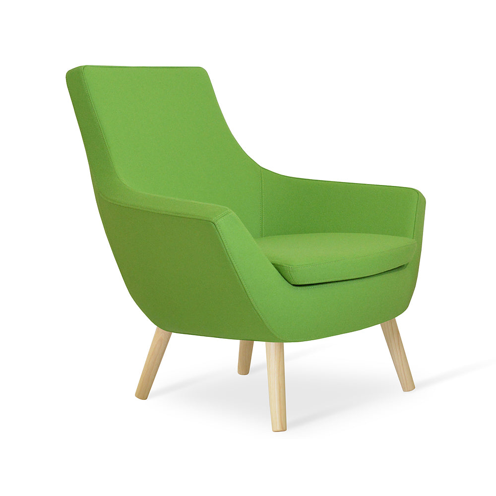 sohoConcept Rebecca Wood Arm Chair Fabric