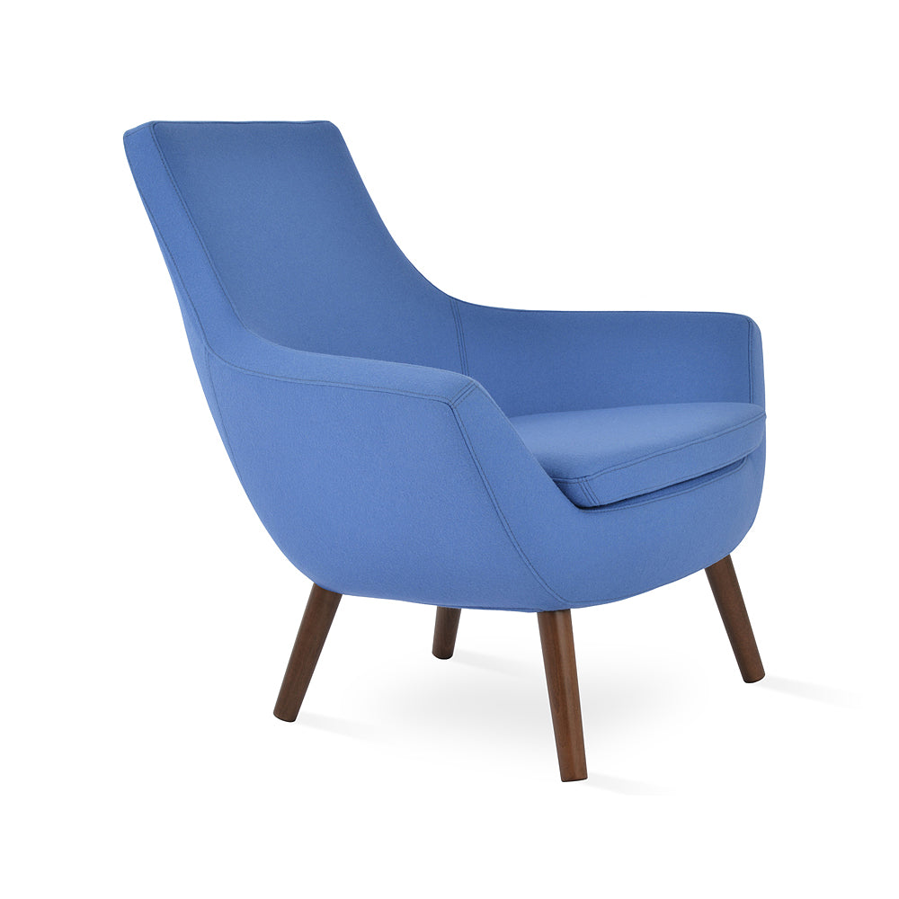 sohoConcept Rebecca Wood Arm Chair Fabric