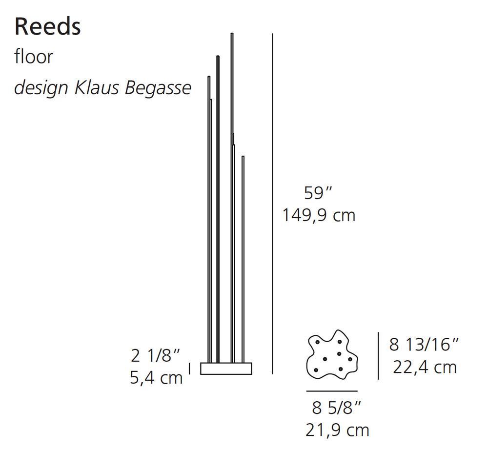 Artemide Reeds Single Floor Lamp Outdoor Ip67 T087408