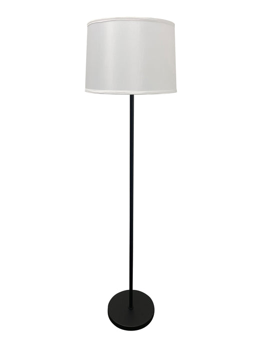 House of Troy Sawyer Black Satin Nickel Floor Lamp S500-BLKSN