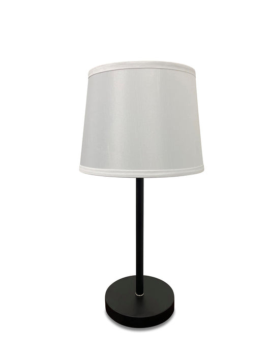 House of Troy Sawyer Black Satin Nickel Table Lamp Usb S550-BLKSN
