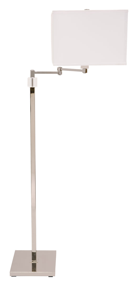 House of Troy 56.5" Somerset Swing Arm Floor Lamp Polished Nickel S901-PN