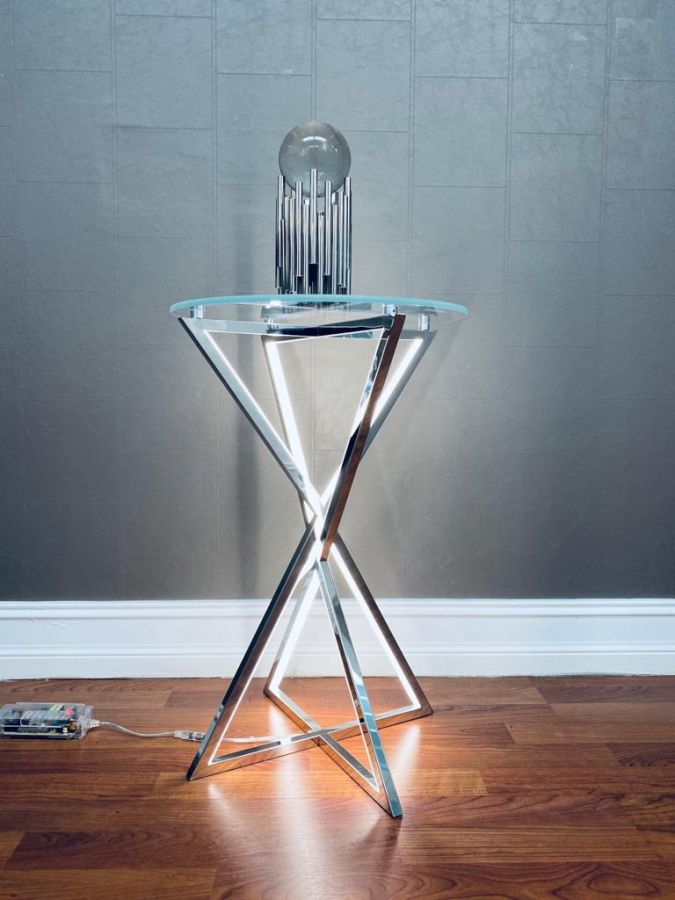 Finesse LED Side Table Round Small St 002 S