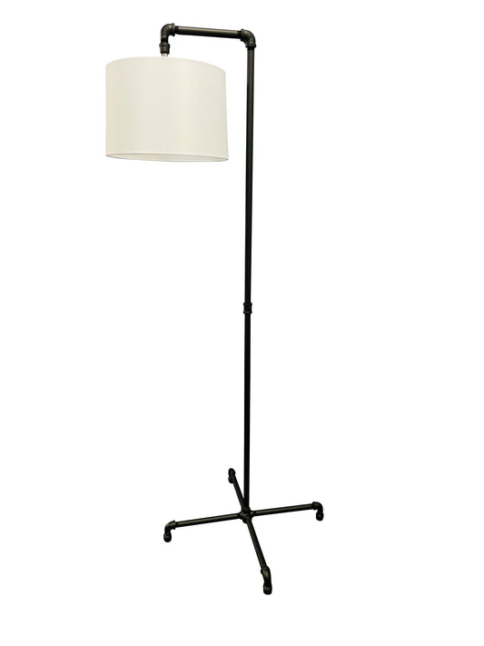 House of Troy Studio Industrial Black Downbridge Floor Lamp Fabric ST601-BLK