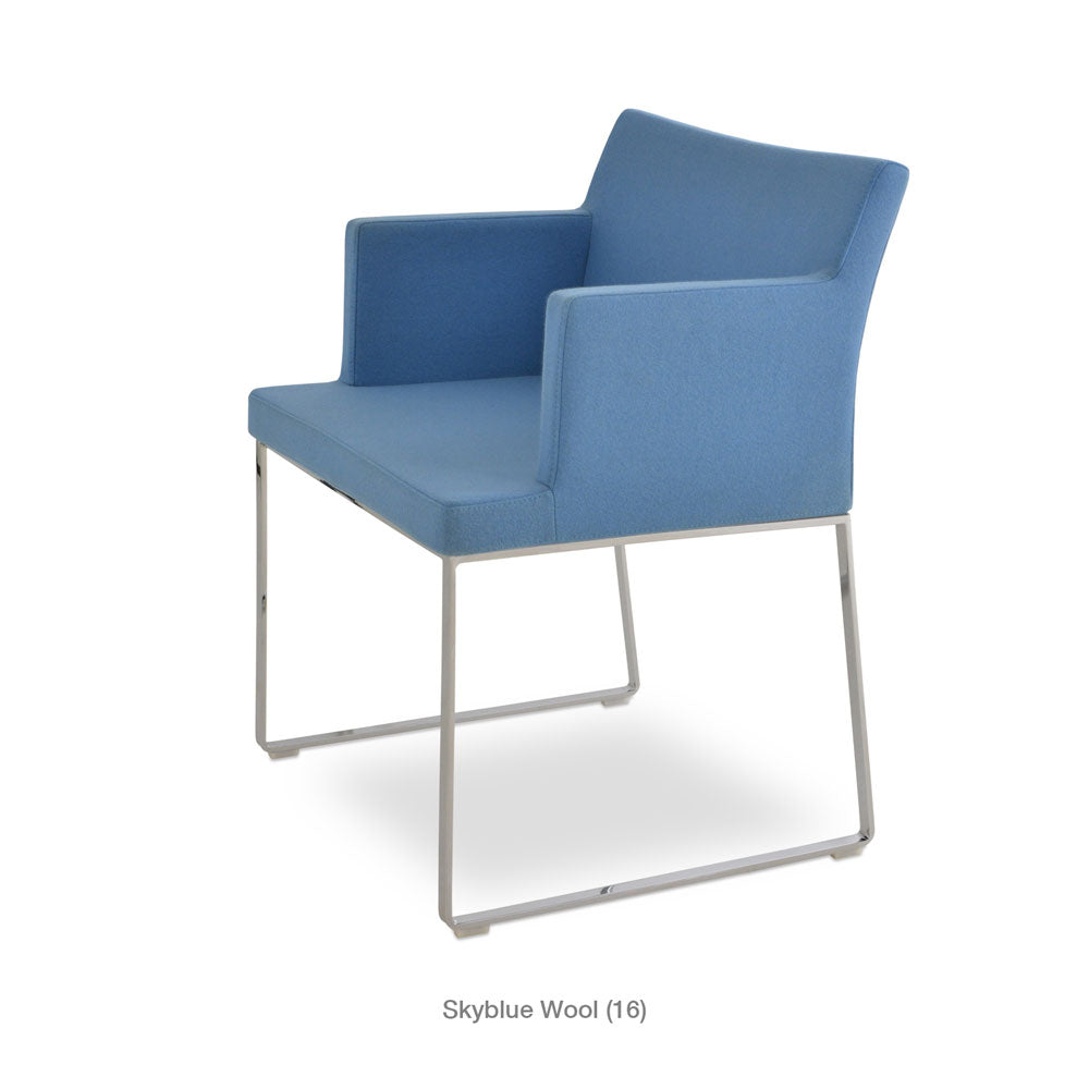 sohoConcept Soho Sled Arm Chair Fabric