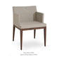 sohoConcept Soho Wood Arm Chair Fabric in American Walnut