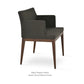 sohoConcept Soho Wood Arm Chair Fabric in Solid Beech Wenge