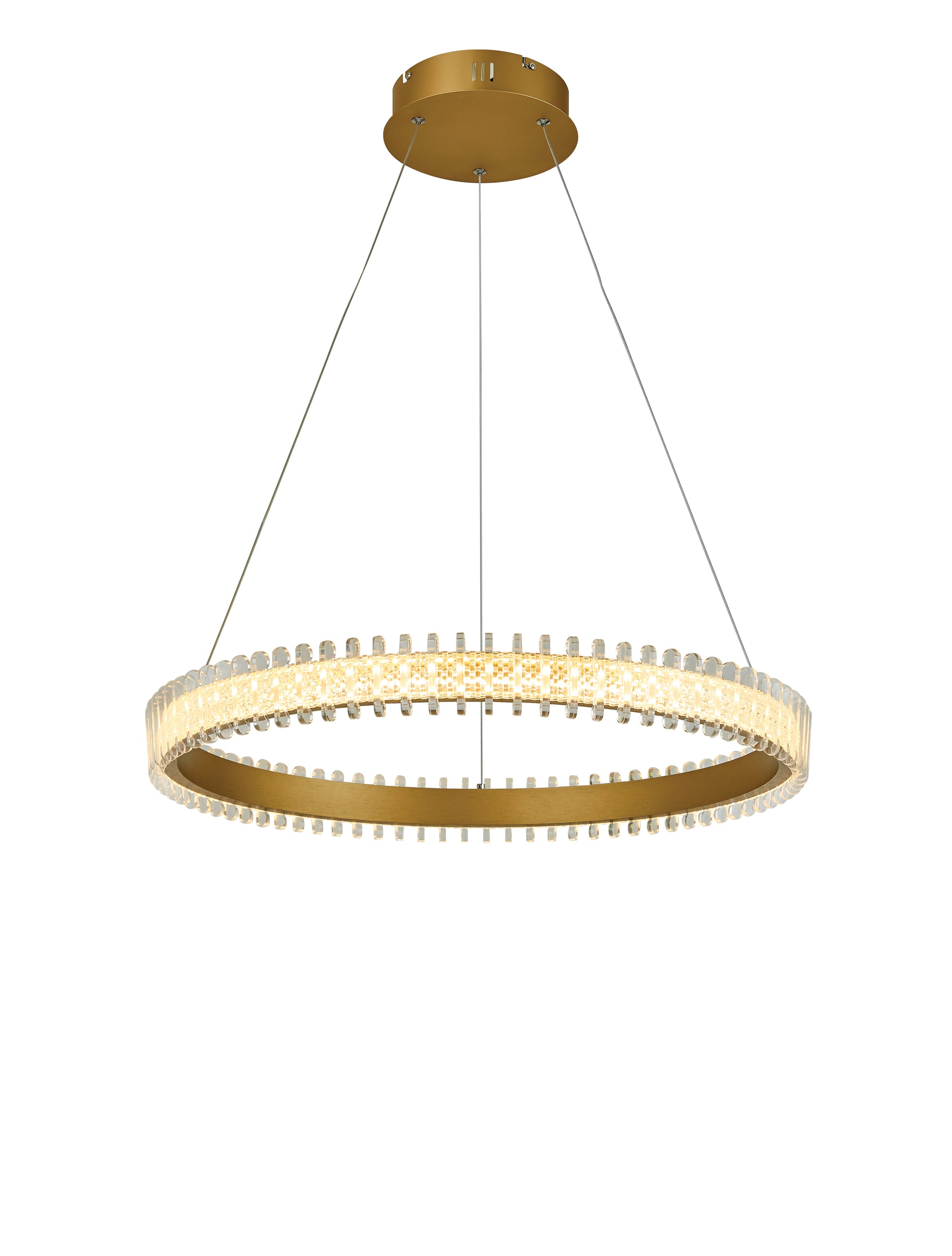 Thumprints Brushed Gold Fusion Dining Chandelier T1045-BG