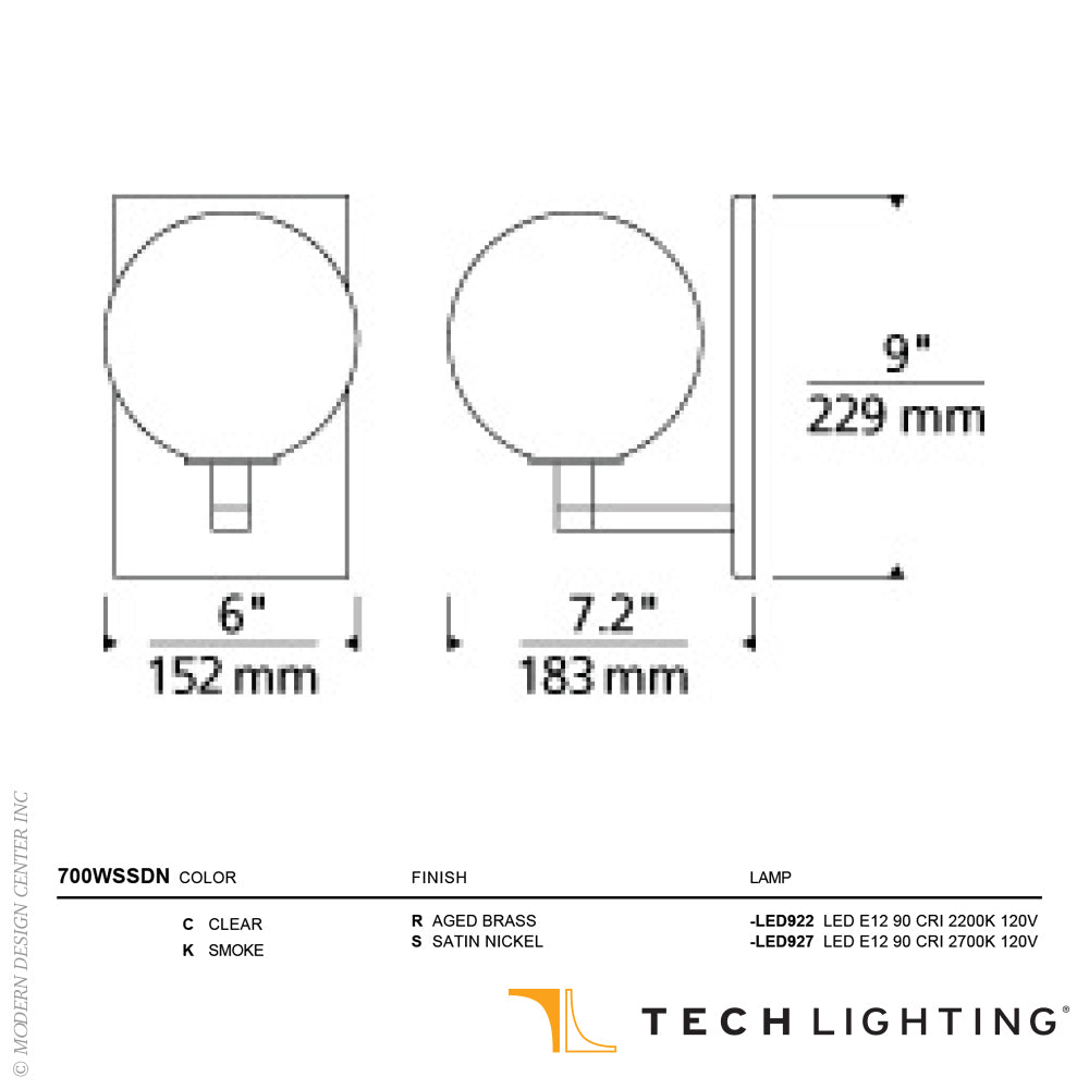 Tech Lighting Sedona LED Wall Sconce by Visual Comfort
