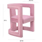 Ada Pink Velvet Chair by TOV