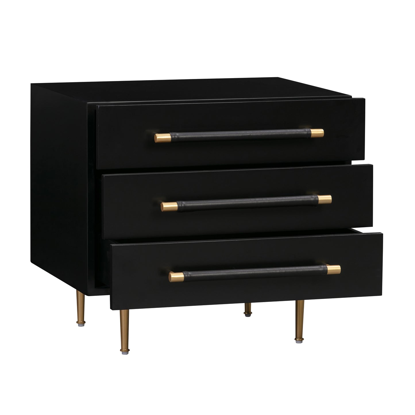 Trident Black Nightstand by TOV