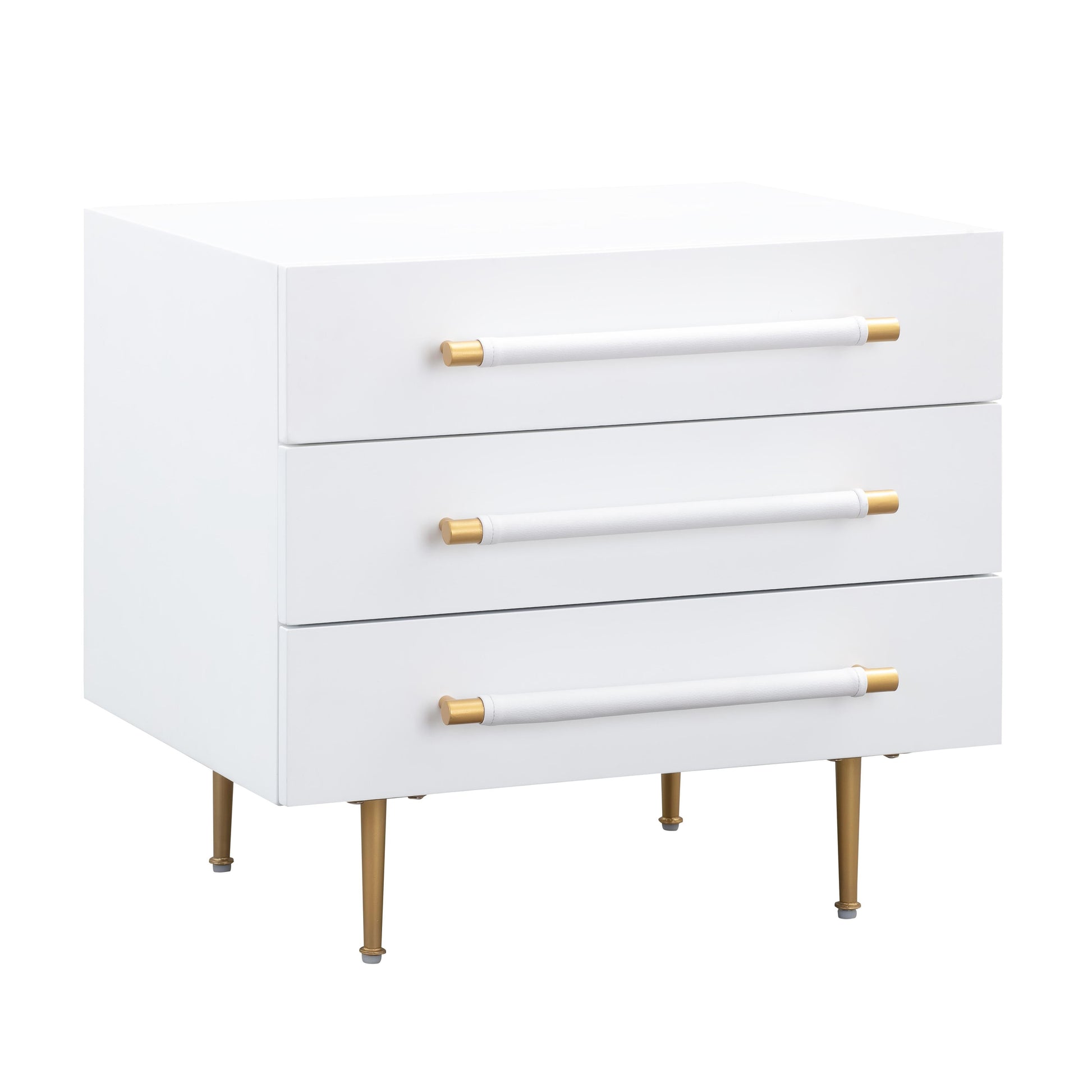 Trident White Nightstand by TOV