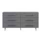 Trident Grey 6 Drawer Dresser by TOV
