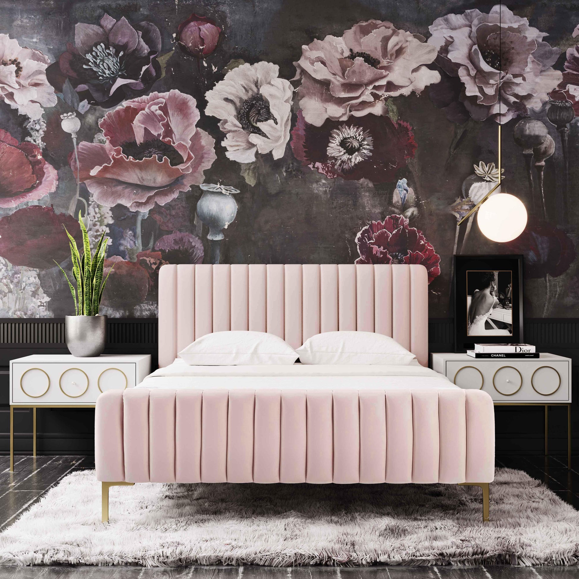 Angela Blush Bed Queen by TOV