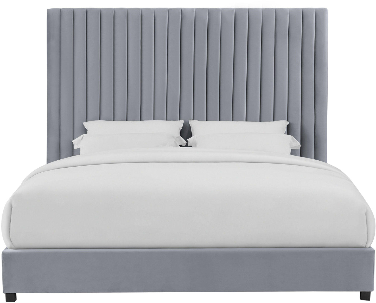 Arabelle Grey Bed King by TOV