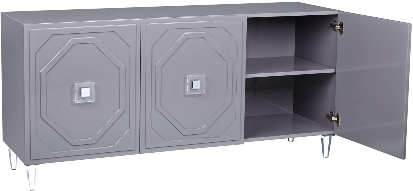 Andros Grey Lacquer Buffet by TOV