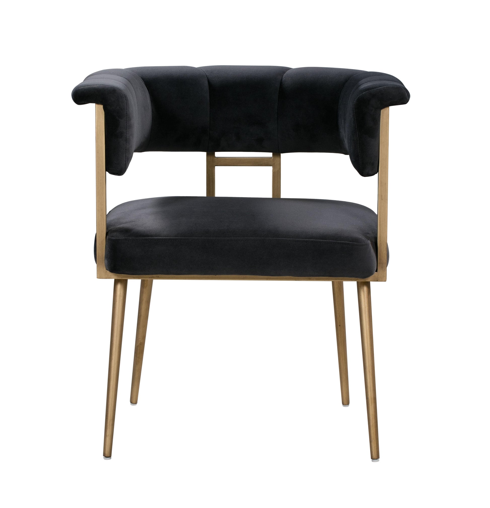 Astrid Grey Velvet Chair by TOV
