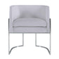 Giselle Grey Velvet Dining Chair Silver Leg by TOV
