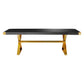 Adeline Black Lacquer Dining Table by TOV