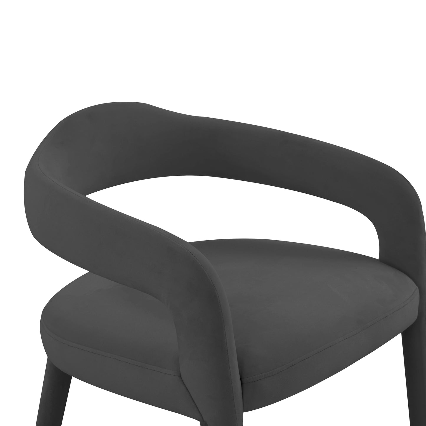 Lucia Black Velvet Dining Chair by TOV